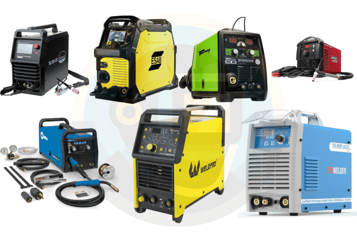 a collage of images of Best TIG Welders Under $2000 – Reviews & Top Picks