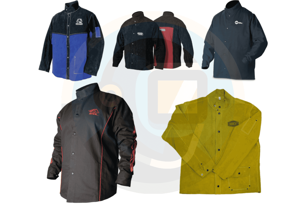 a collage of images of Best Welding Jackets – Reviews & Top Picks