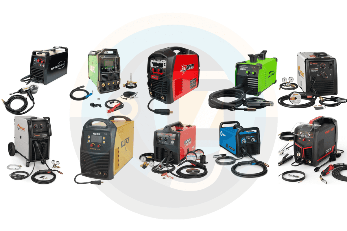 A collage of images of 10 Best MIG Welders for the Money – Top Picks & Reviews