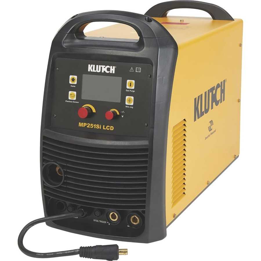 Image of Klutch MP251SiLCD Inverter-Powered Multi Process Welder from Klutch