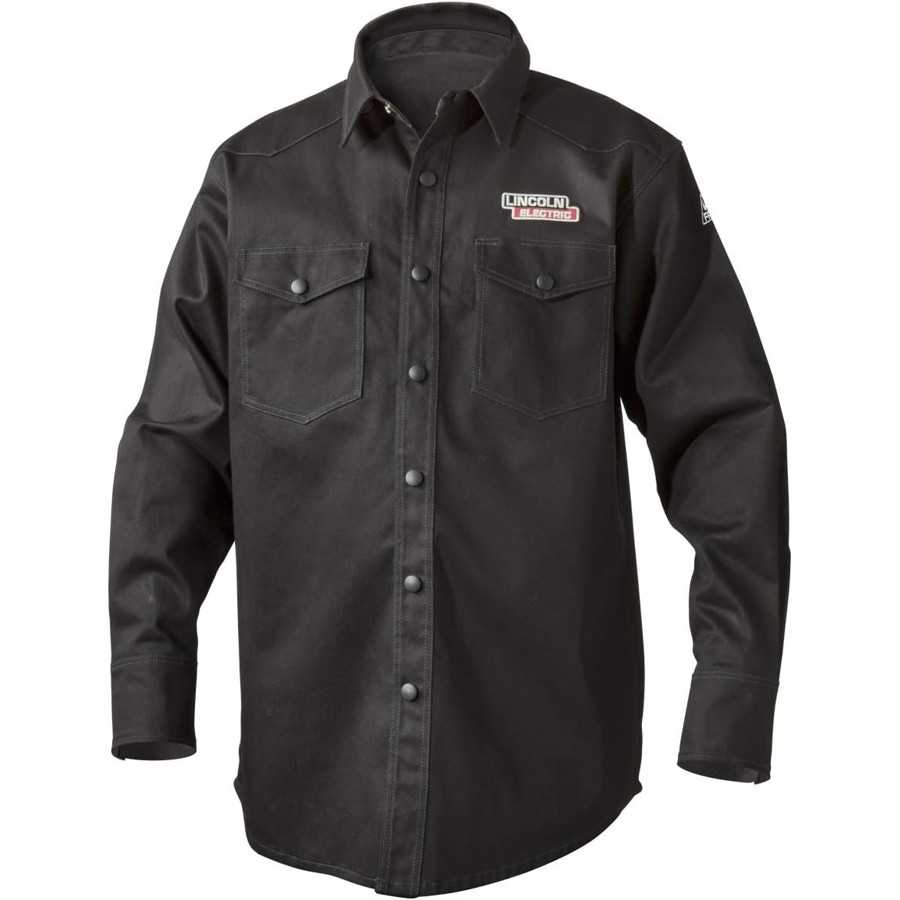 Image of Lincoln Electric Lightweight Flame Retardant Black Welding Shirt from Lincoln Electric